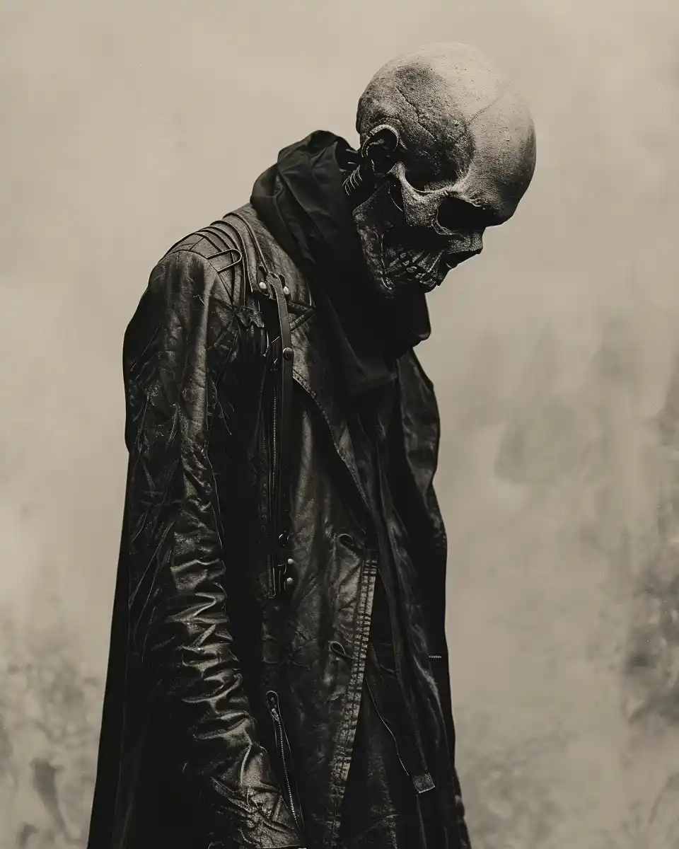 Surreal Leather Man Portrait