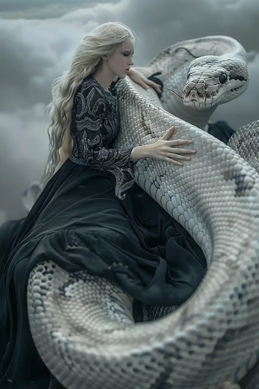 Python Guardian in Soft Focus