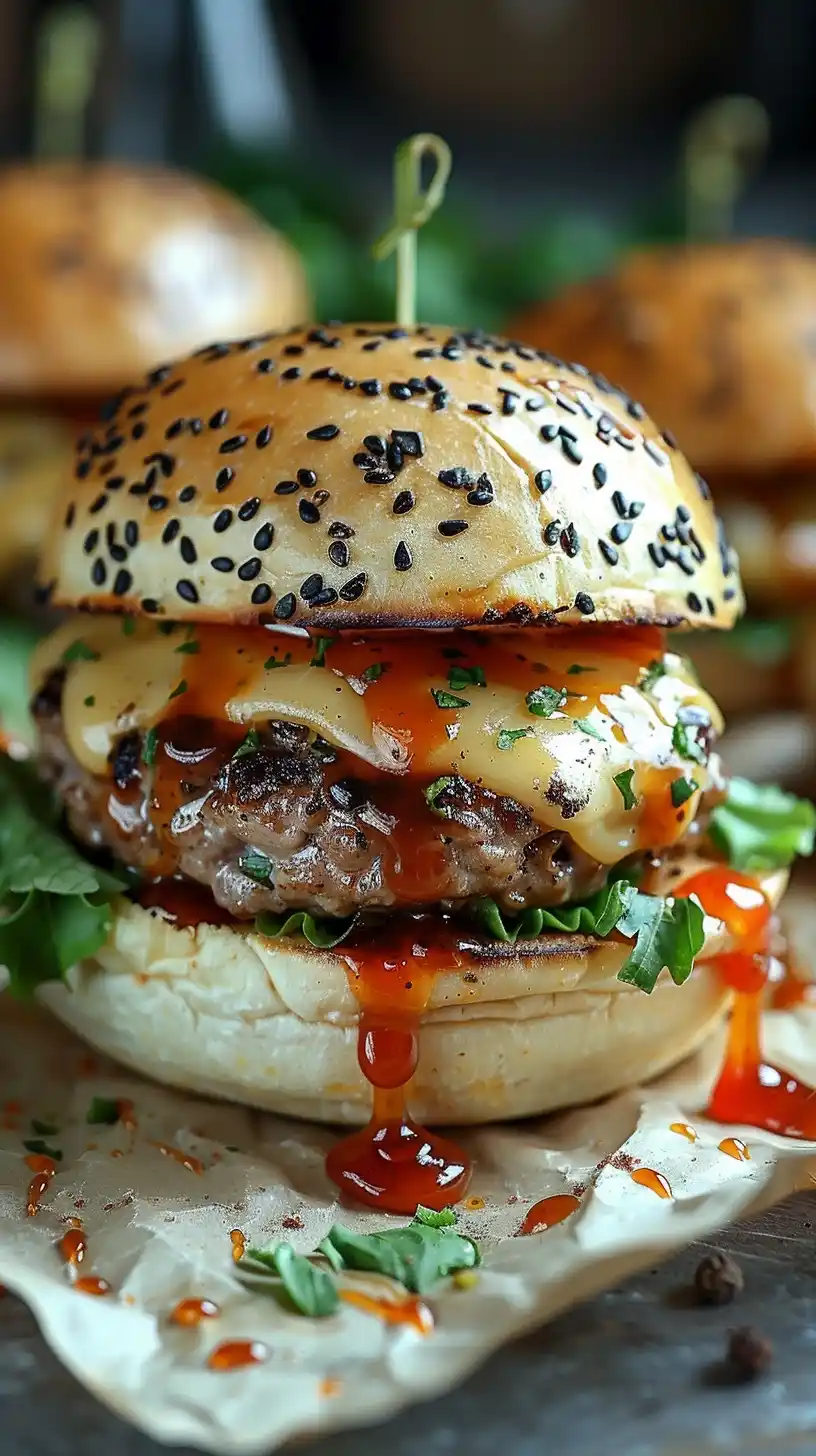 Pastel Smashed Burger Art