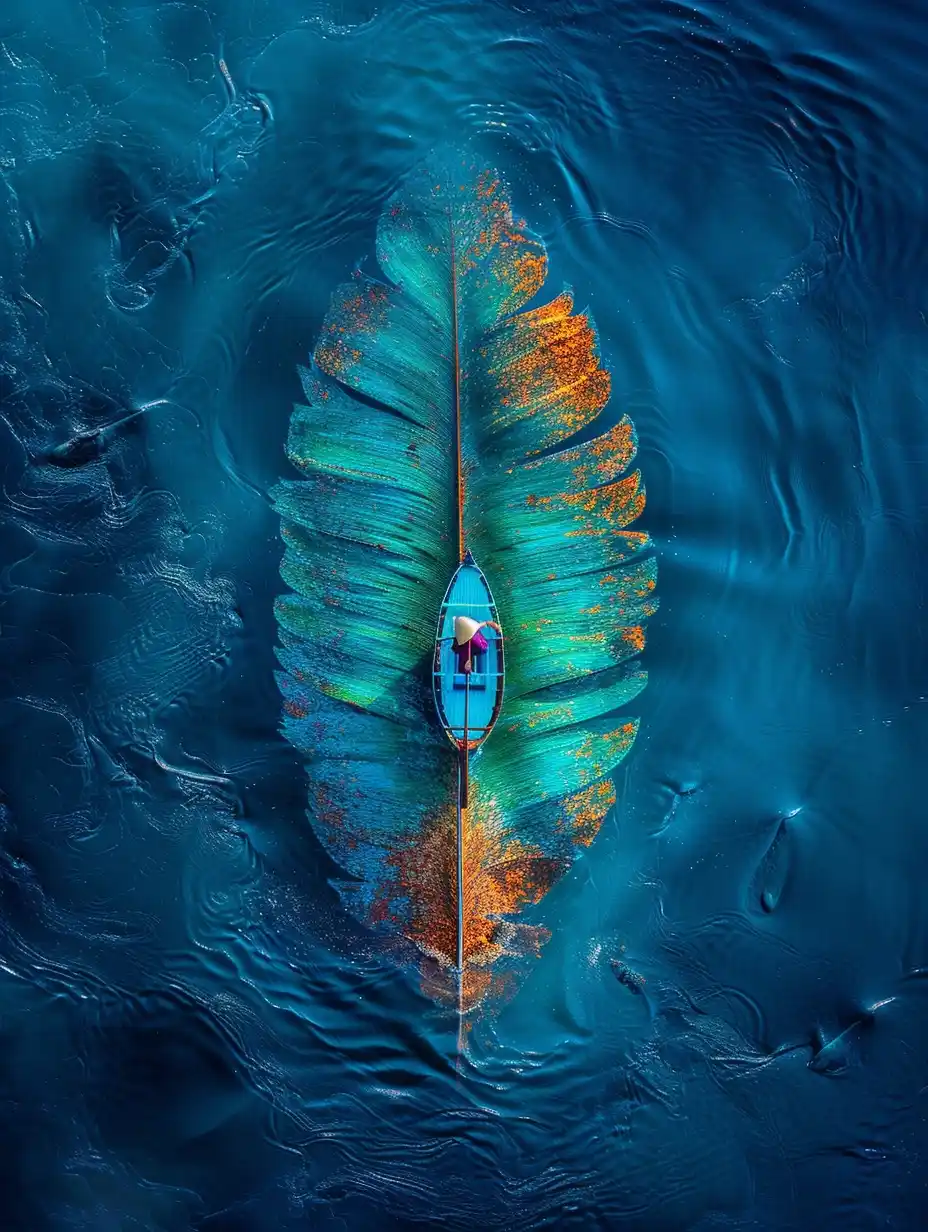 Feathered Leaf Floatation