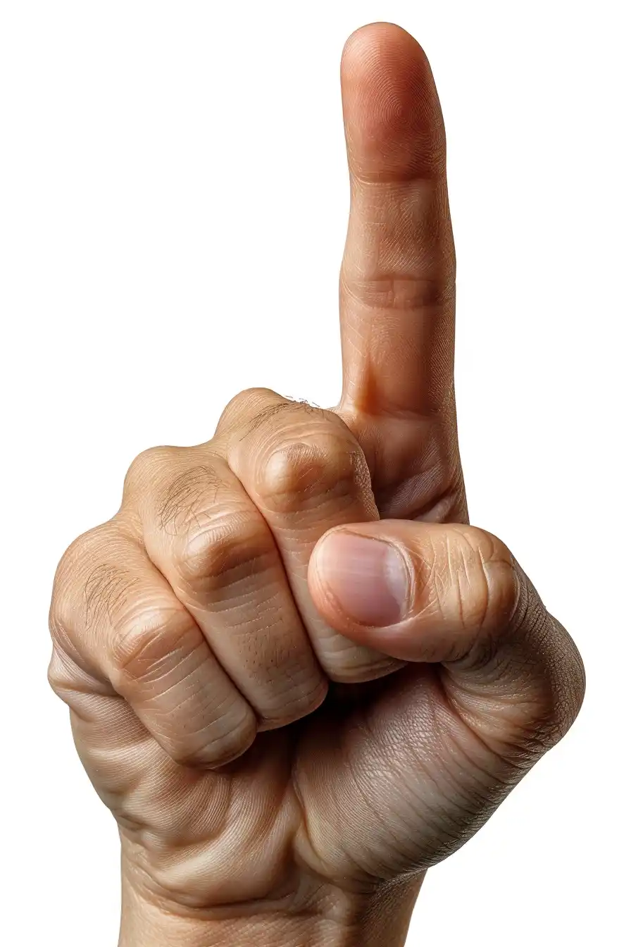Hyper Realistic Finger Close-Up