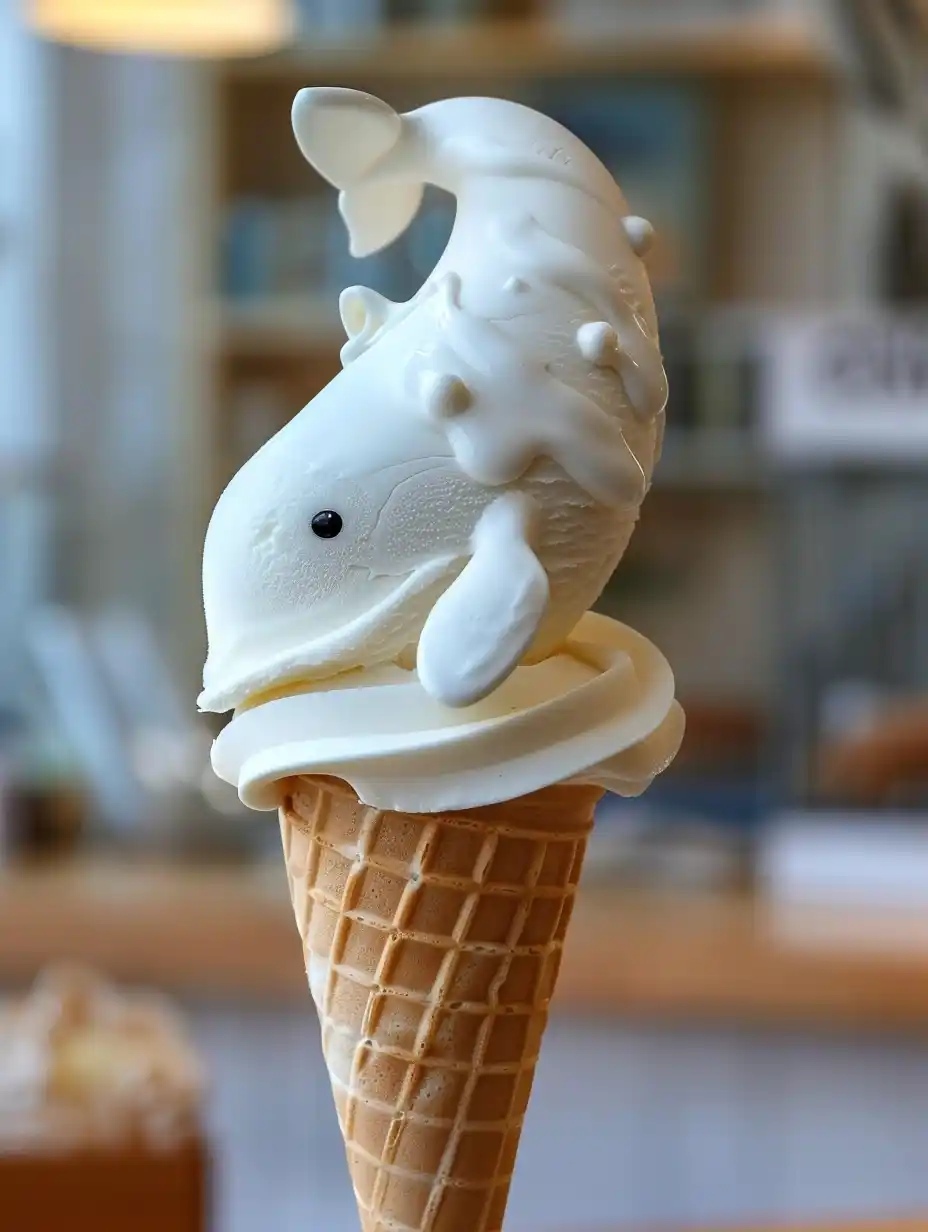 Cartoon Beluga Cone