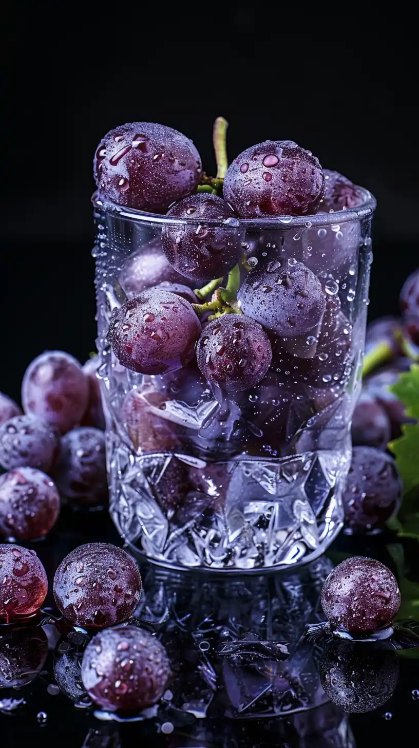 Faceted Grape Cocktail Glass