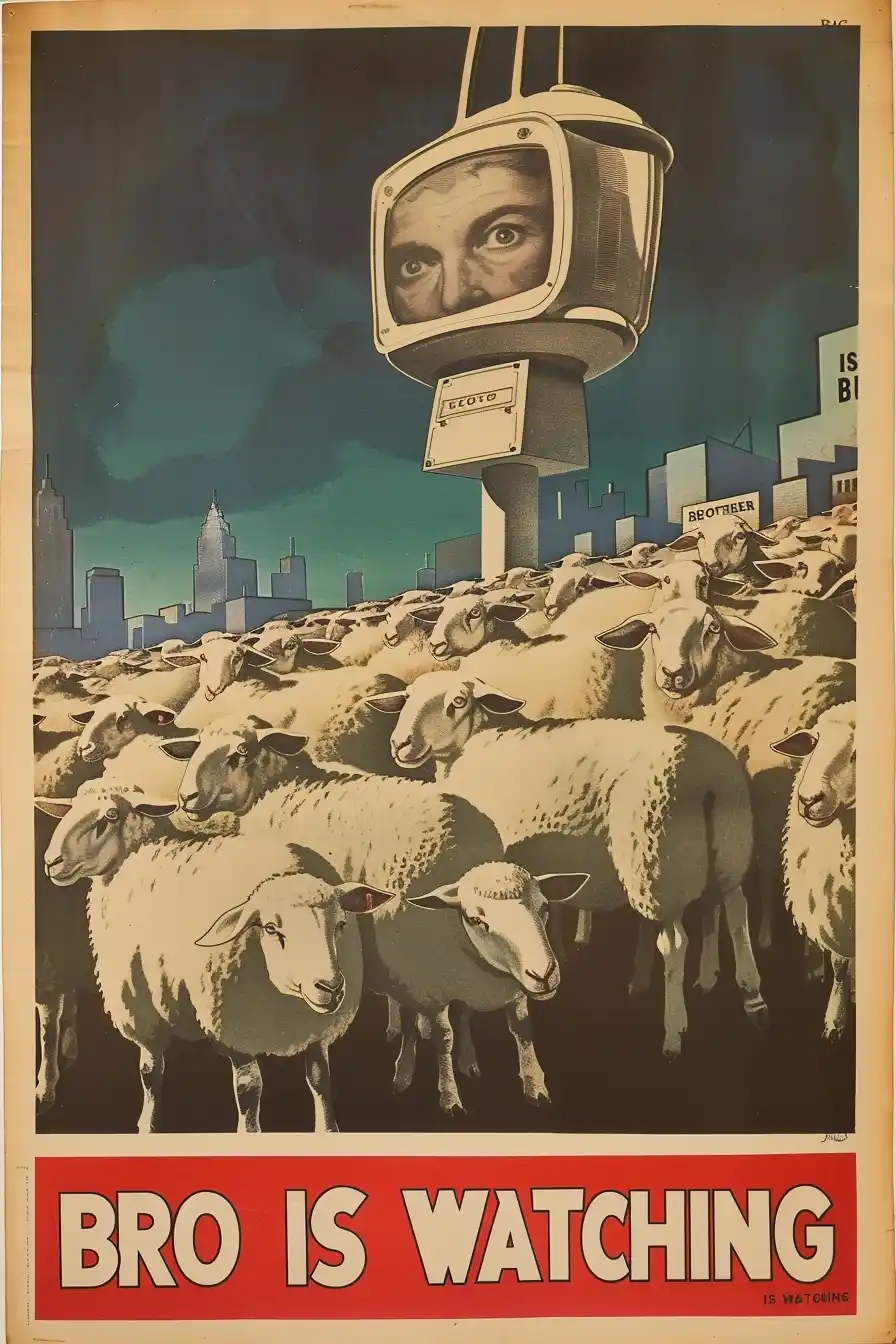 Dystopian Media Propaganda Poster