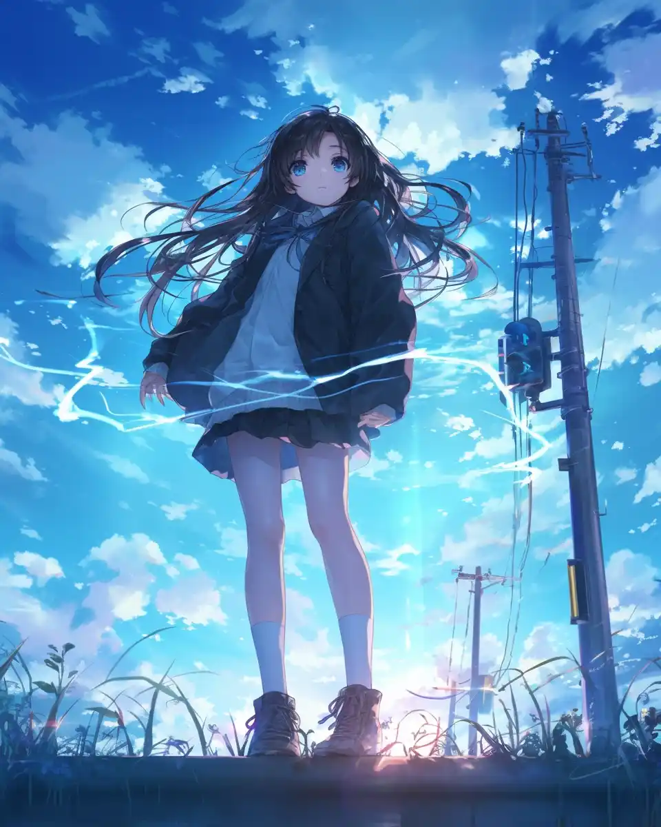 Anime Schoolgirl by Railtracks