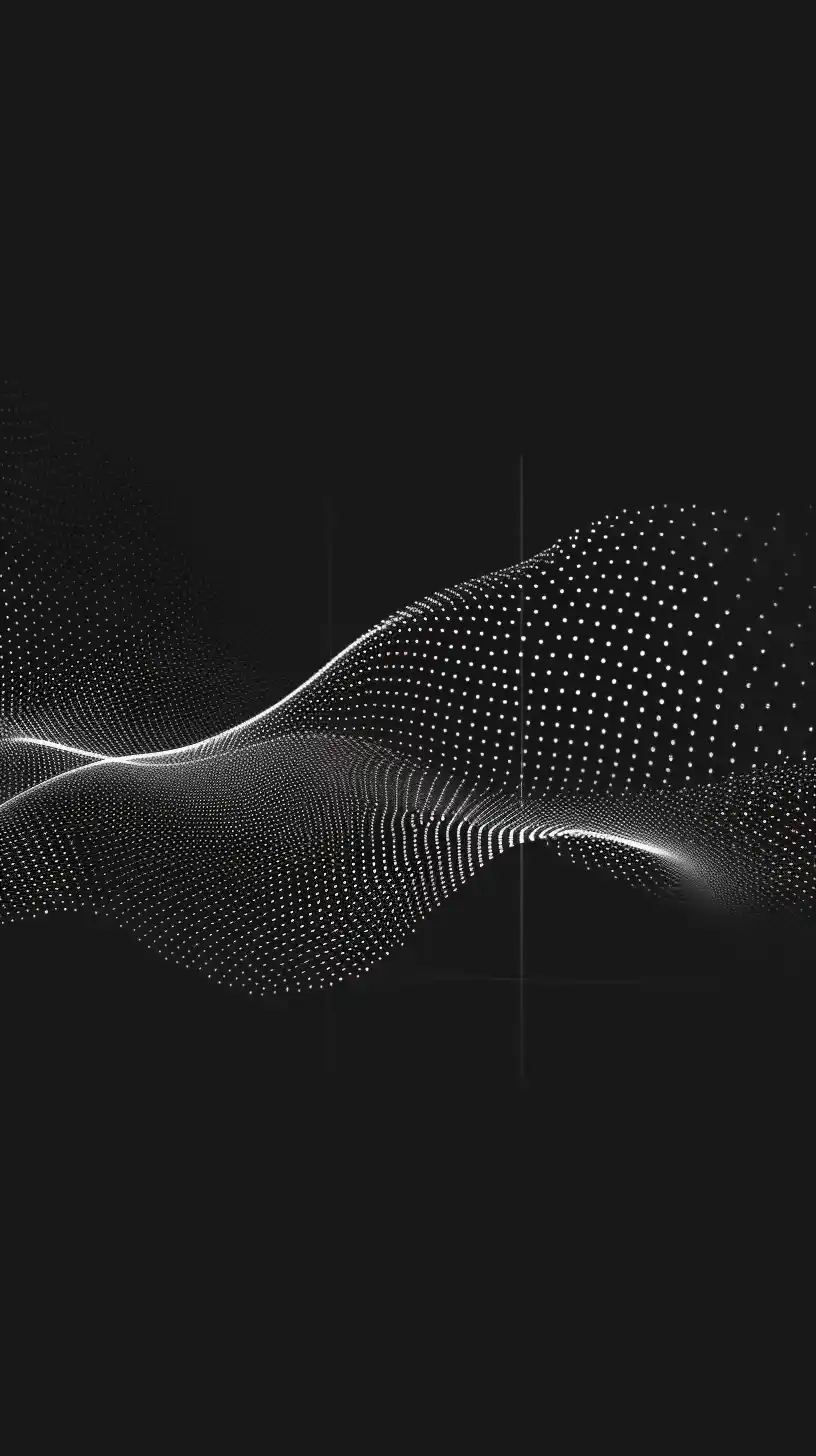 Abstract Wave Art Amoled Black