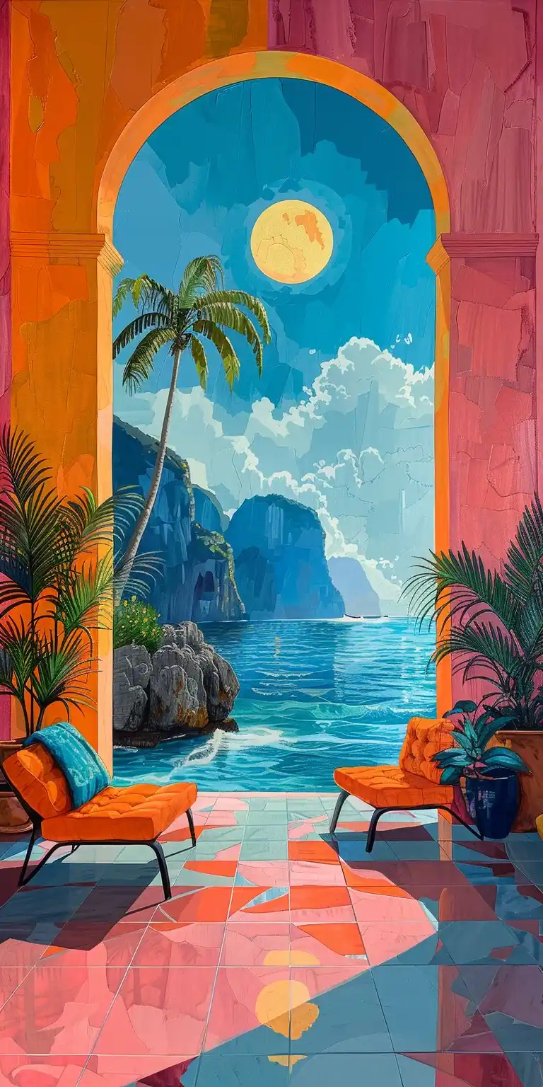 Vivid Nature Island View