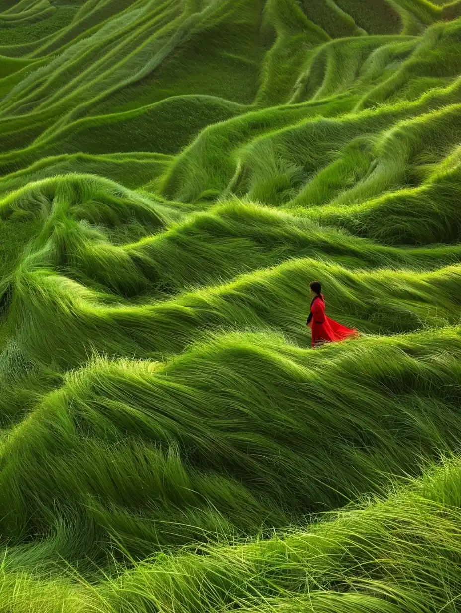 Hanfu Woman in Grass