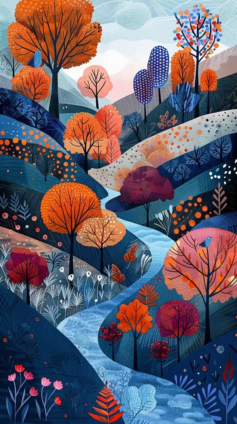 French Countryside Illustrations
