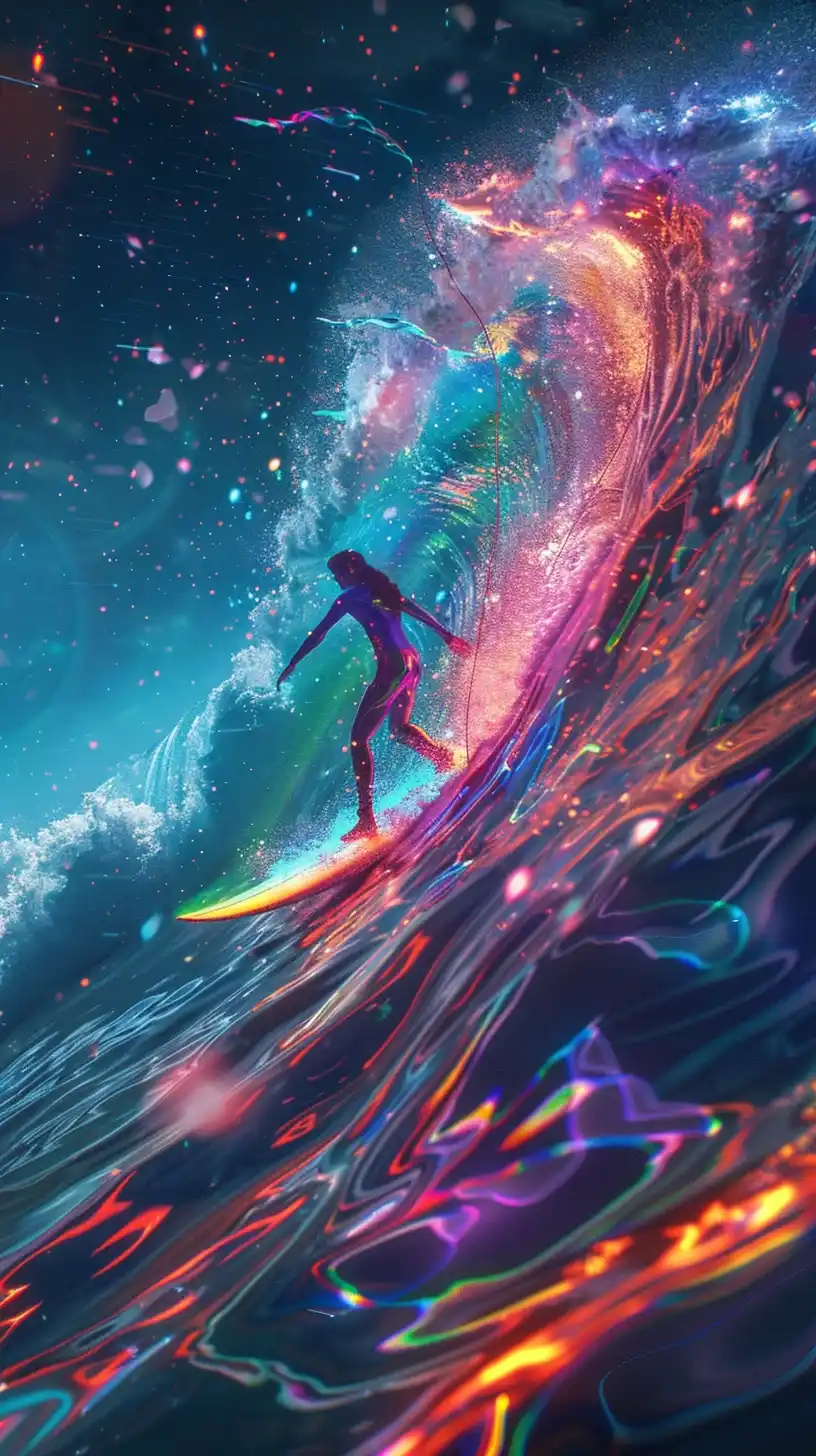 Tsunami Surfing LED 8K