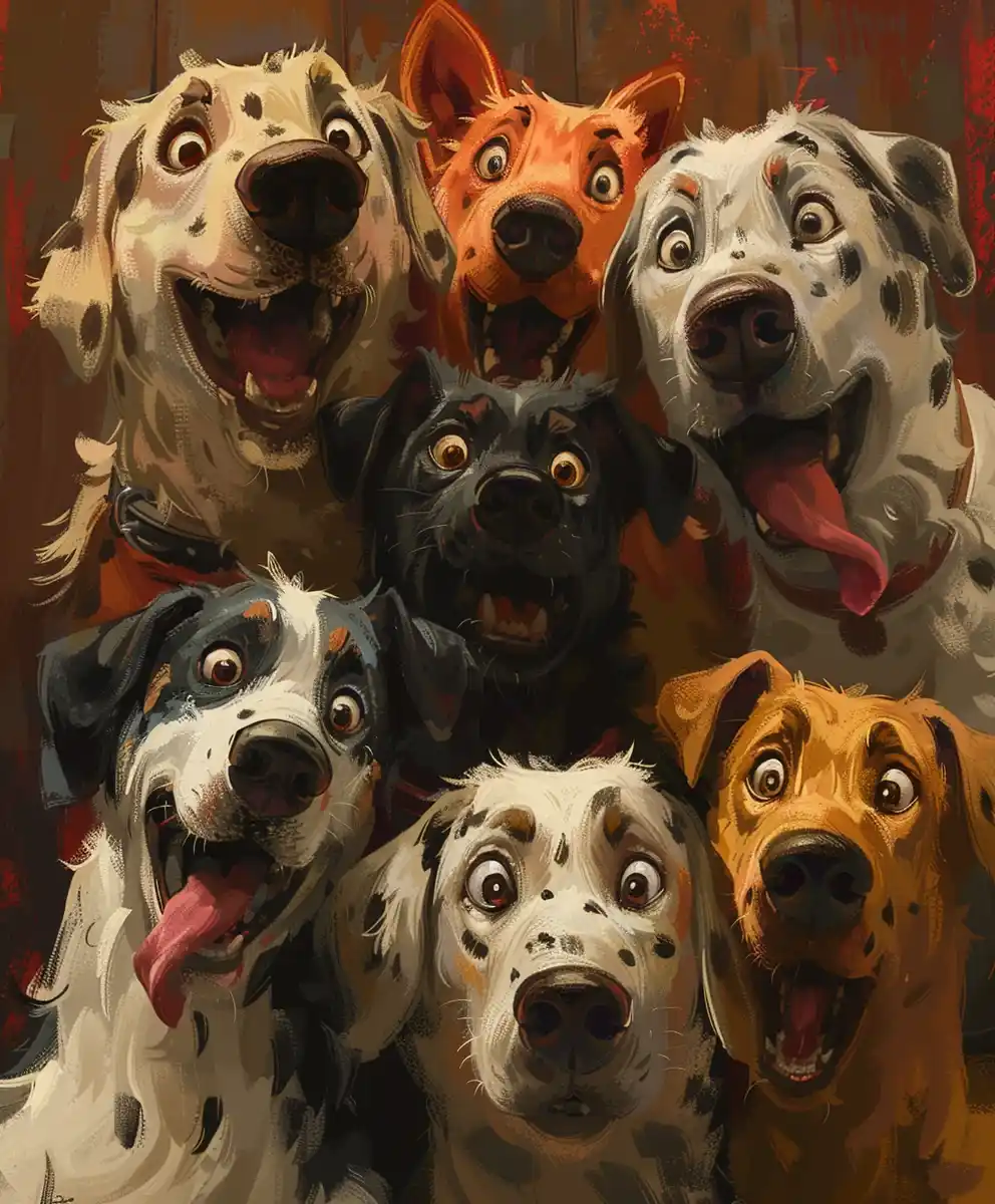 Anthro Dogs in Chaos