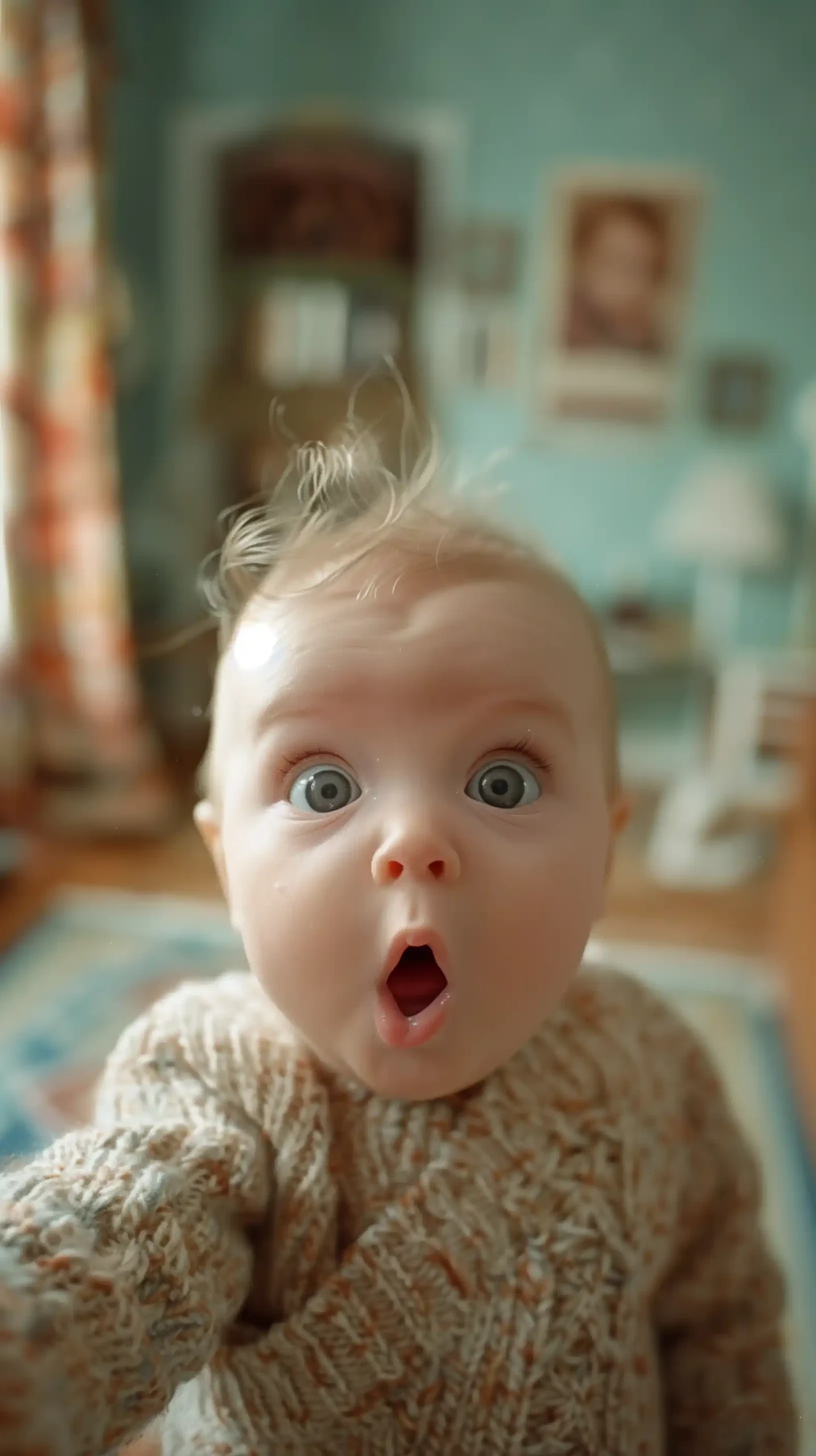 Unflattering Baby Selfie