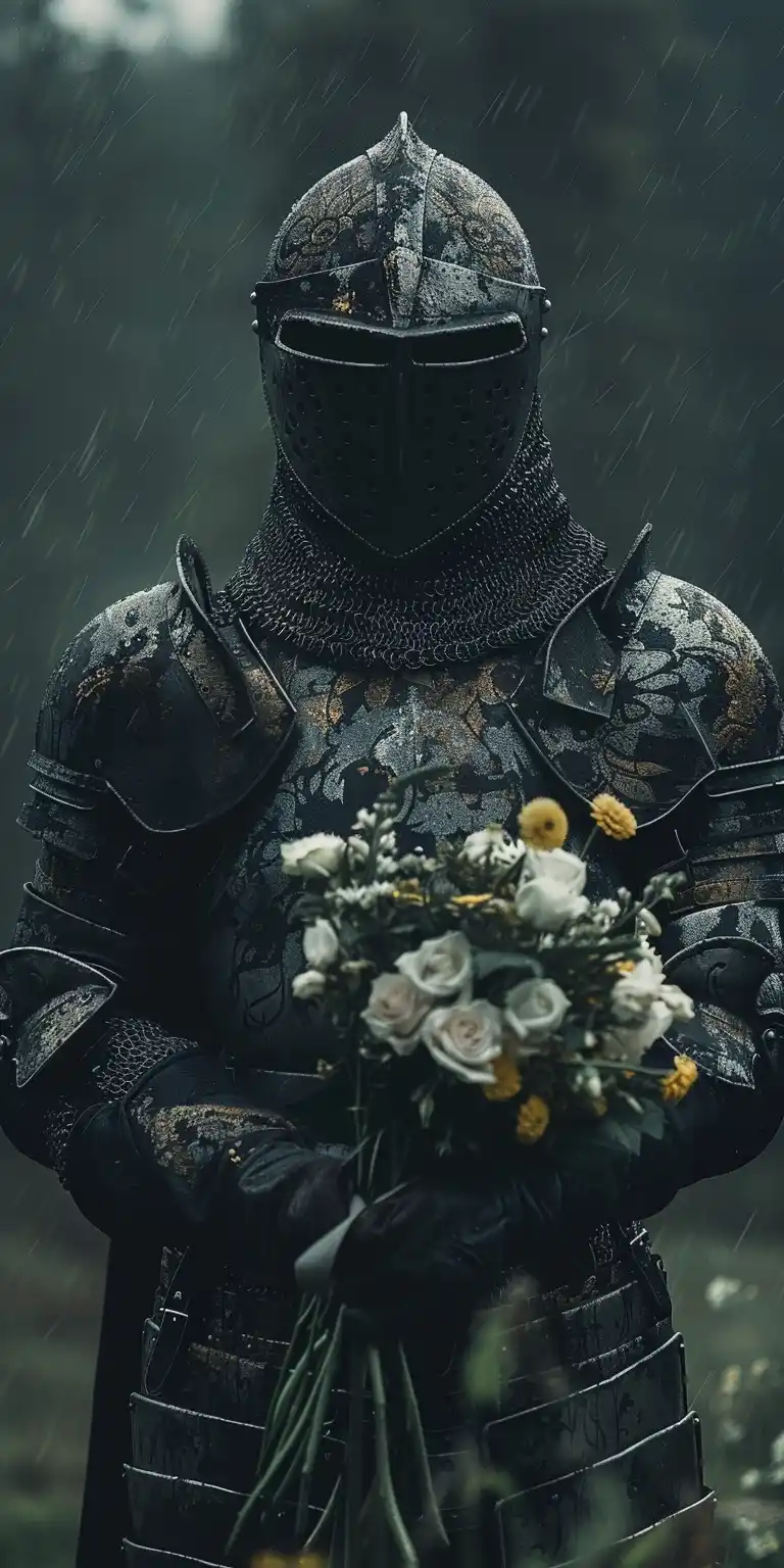 Dark Knight Bouquet Cinematic Photography