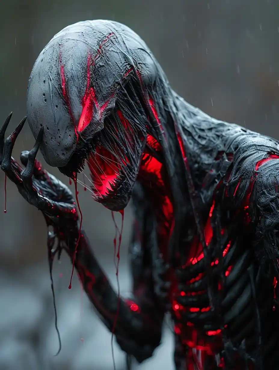 Cyberpunk Scream in Swamp