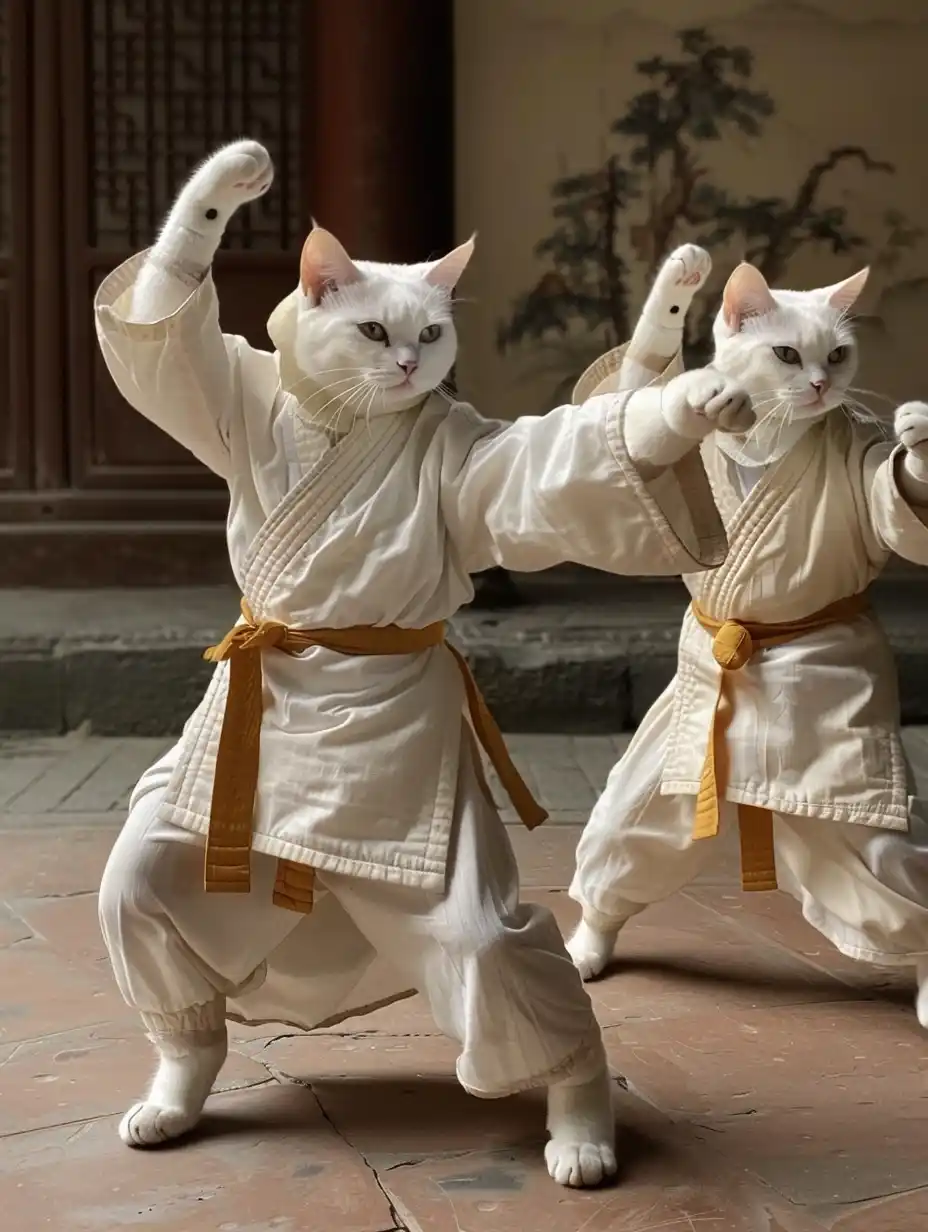 Anime Cat Martial Arts