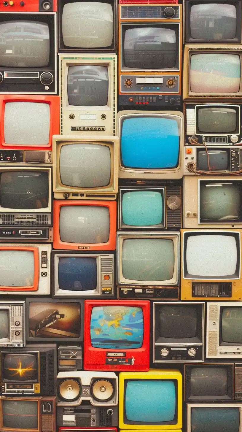 Retro TV Wall Display