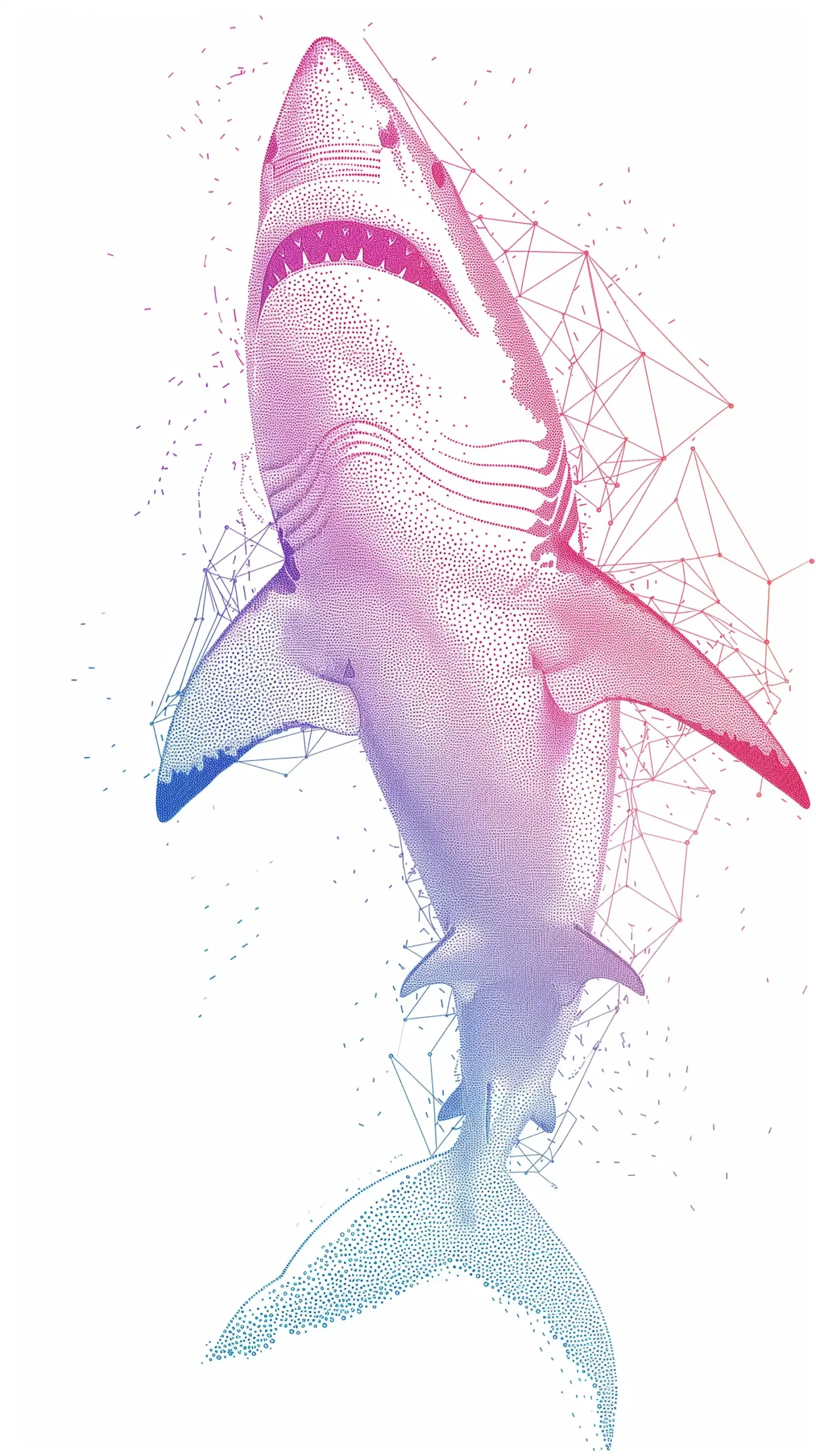 Vector Shark Gradient Points
