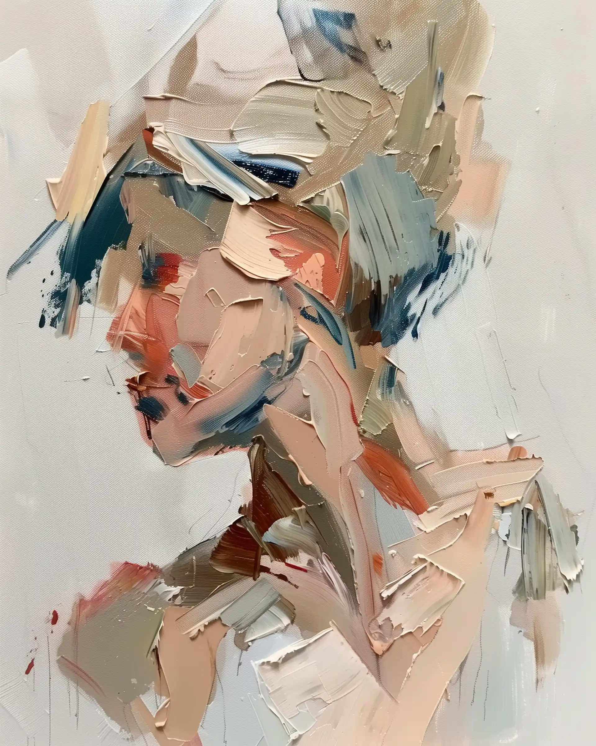 Abstract Knife Figure Study