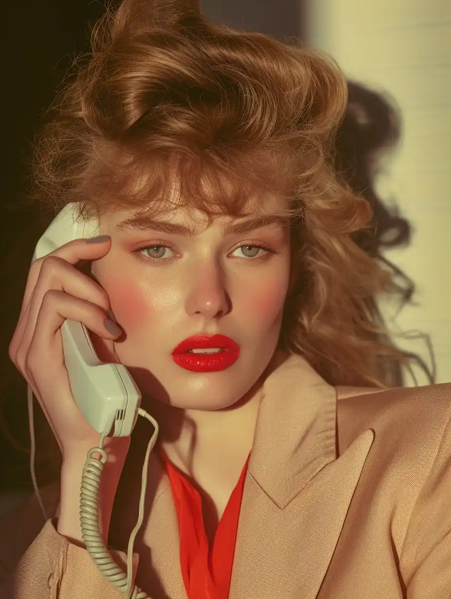 80s Glamour Phone Call