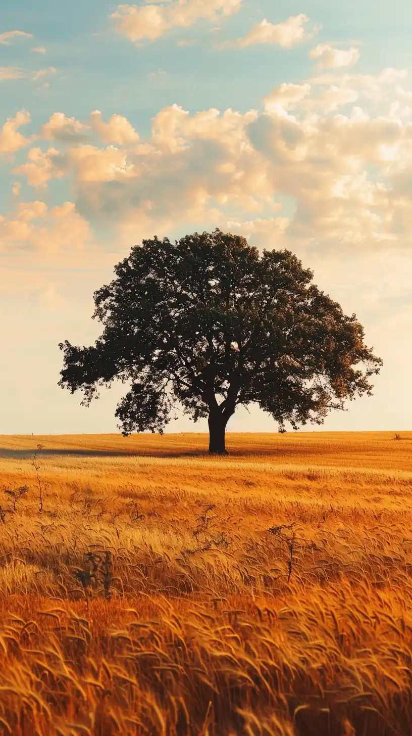 Van Gogh Oak at Sunset