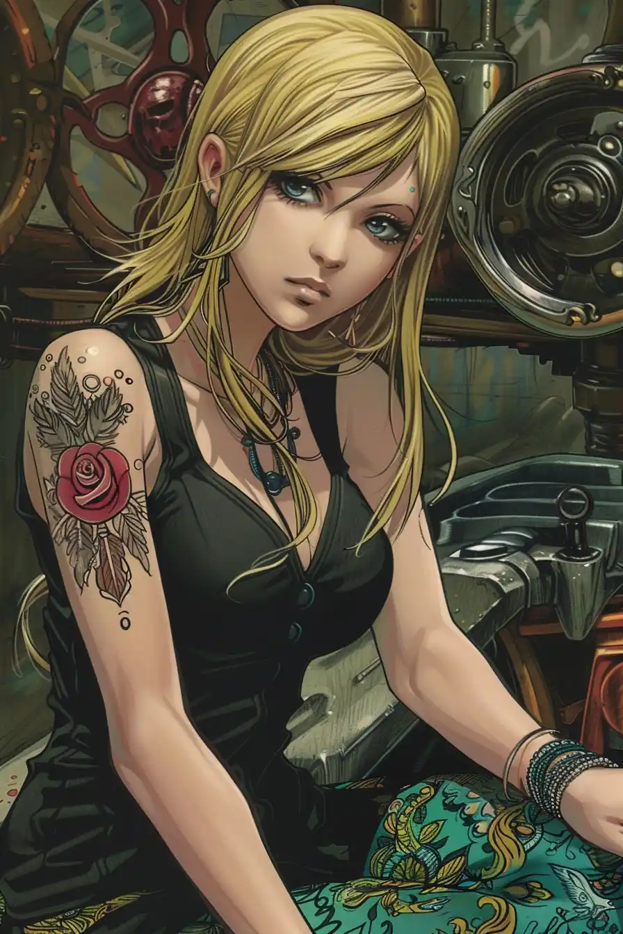 Detailed Blonde Businesswoman