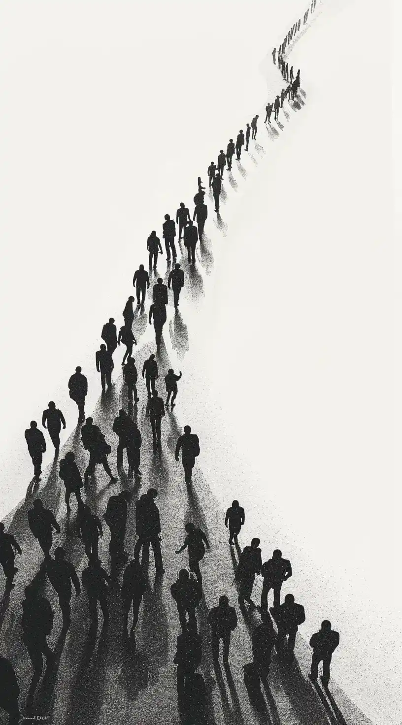 Pointillism Infinity Silhouettes