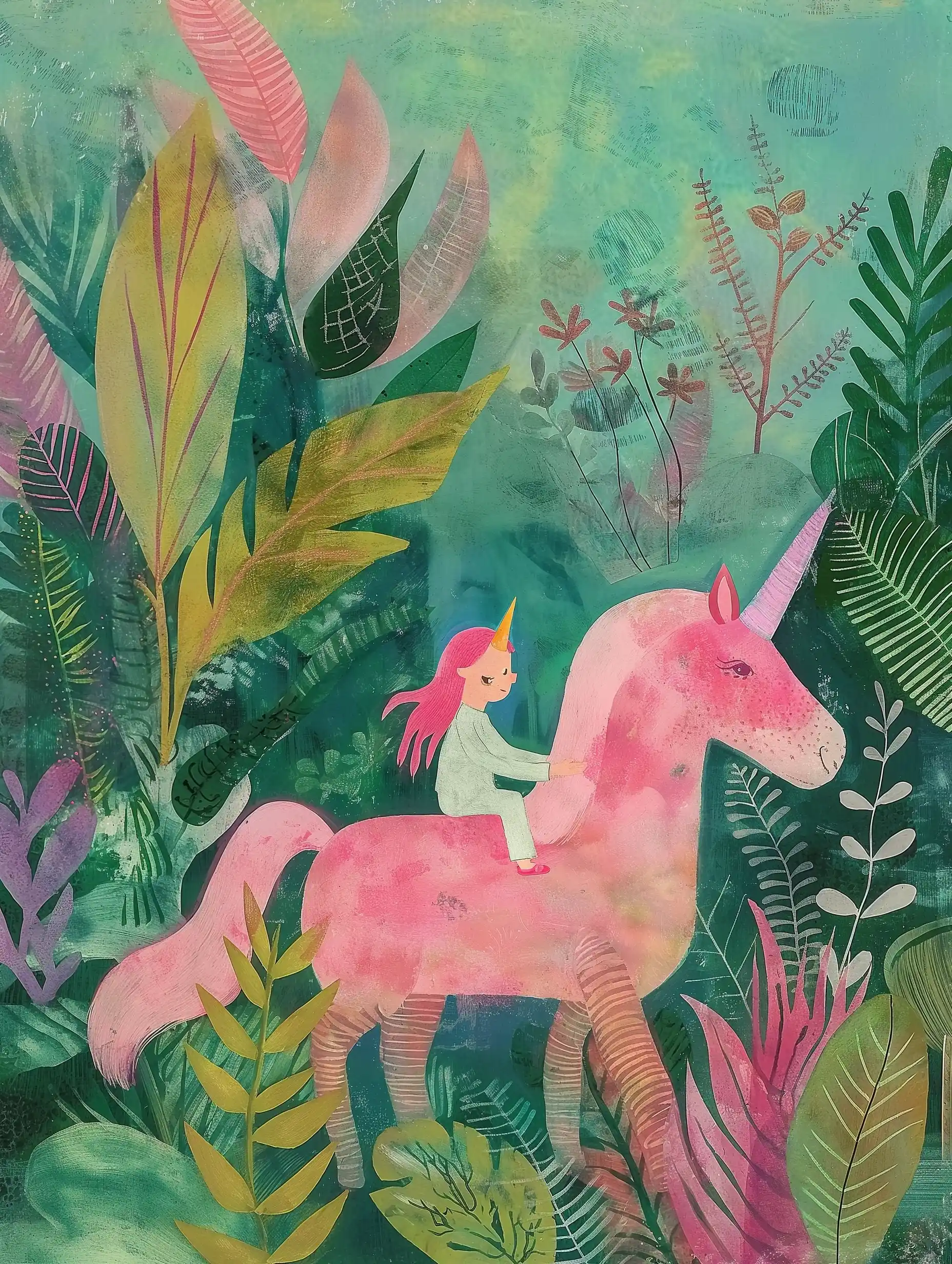 Whimsical Unicorn Jungle