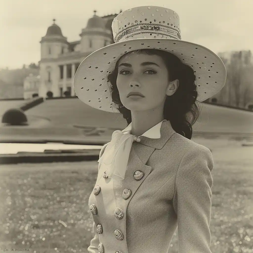 Fashion Model in Avedon Style