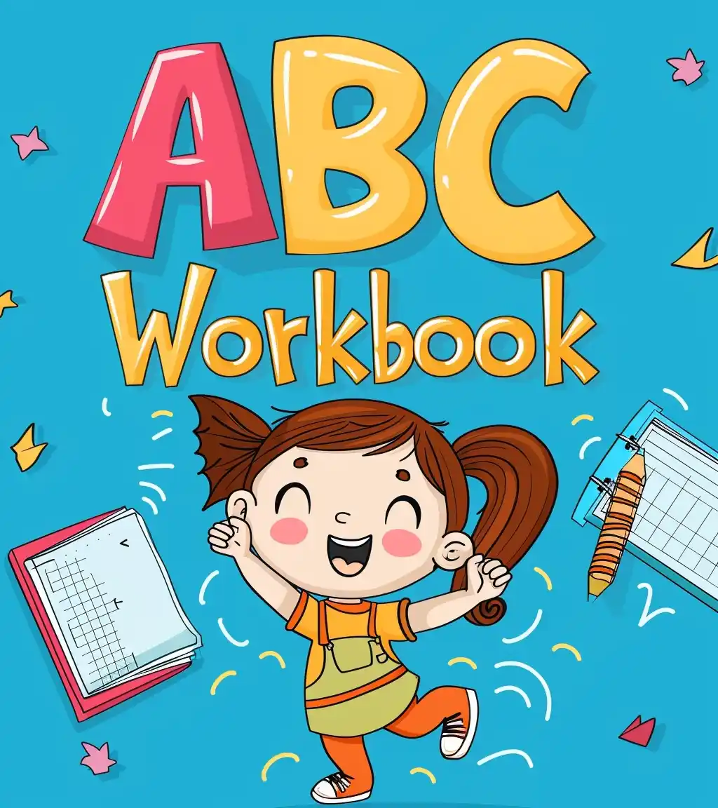 Simple Blue ABC Workbook