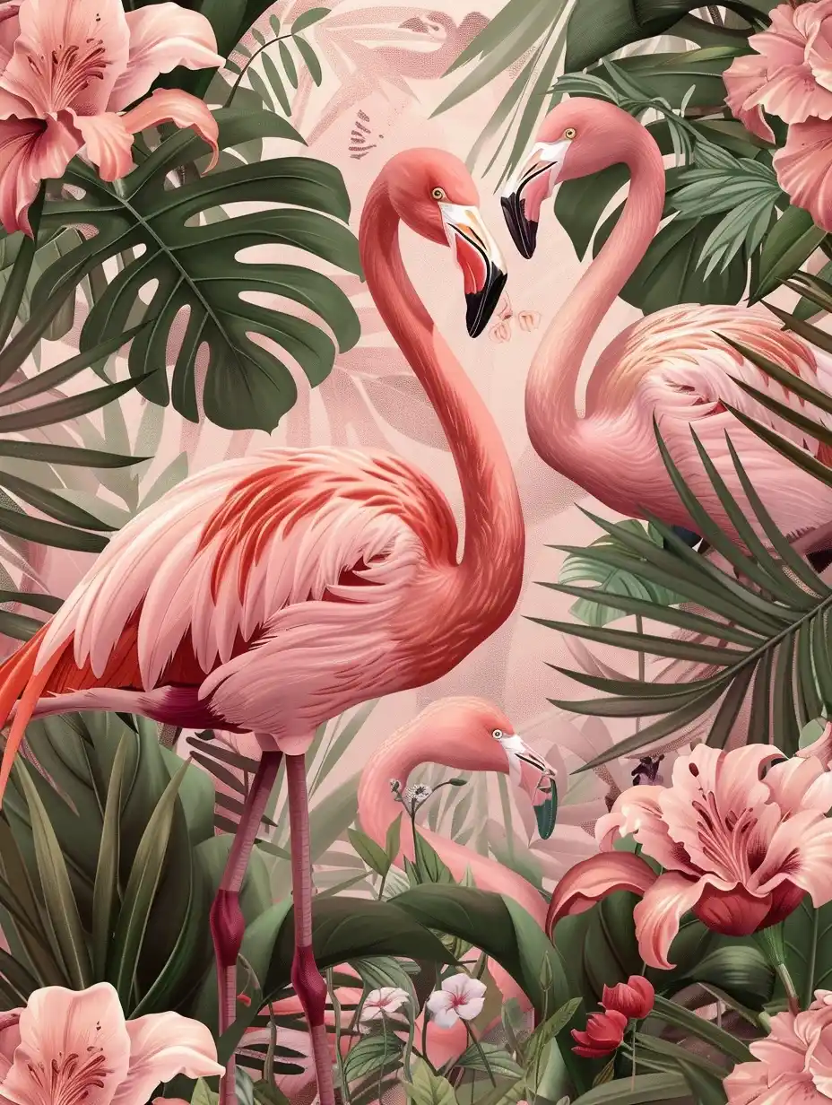 Flamingo Fashion Poster