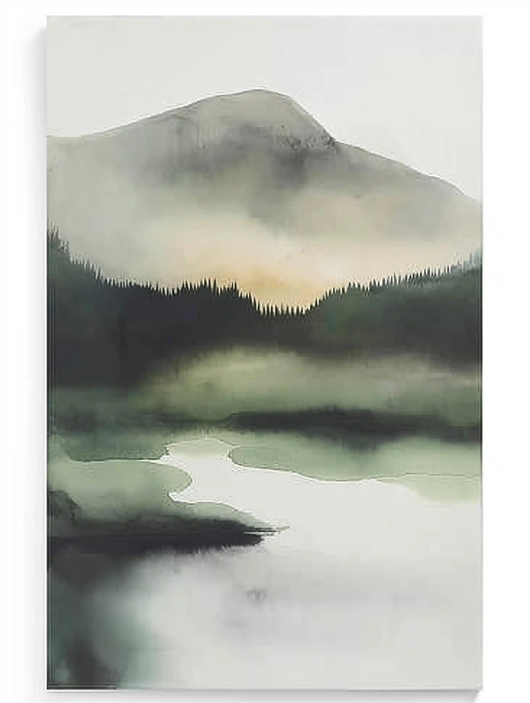 Minimalist Green Landscape