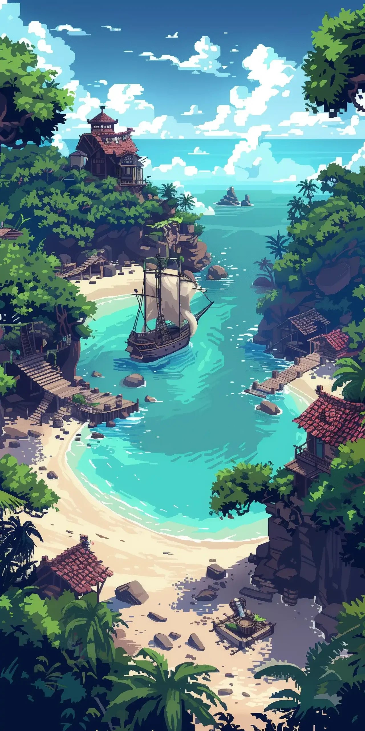 Pixel Pirate Cove Adventure