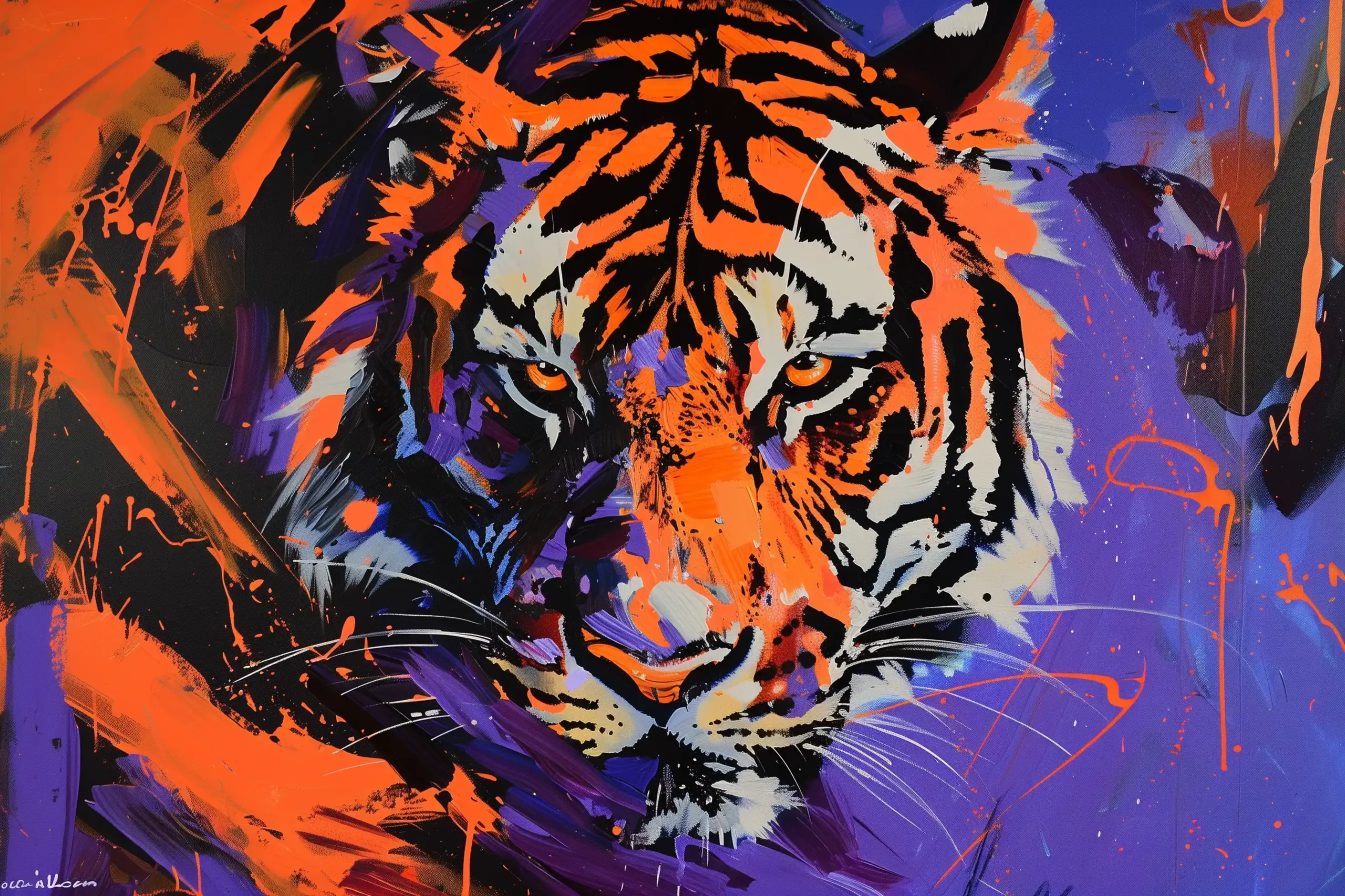 Raw Tiger Portrait