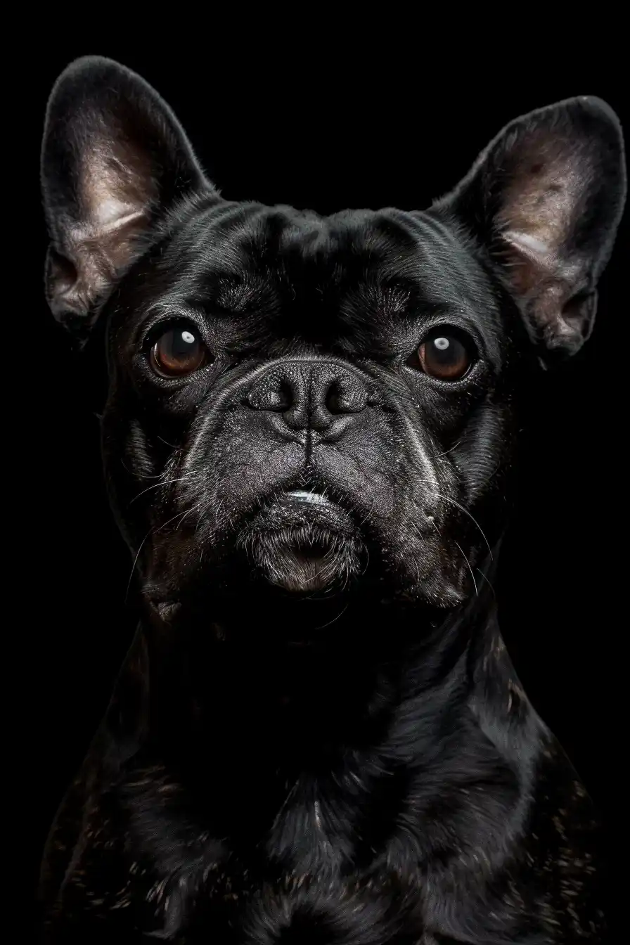 Dark Bulldog Silhouette