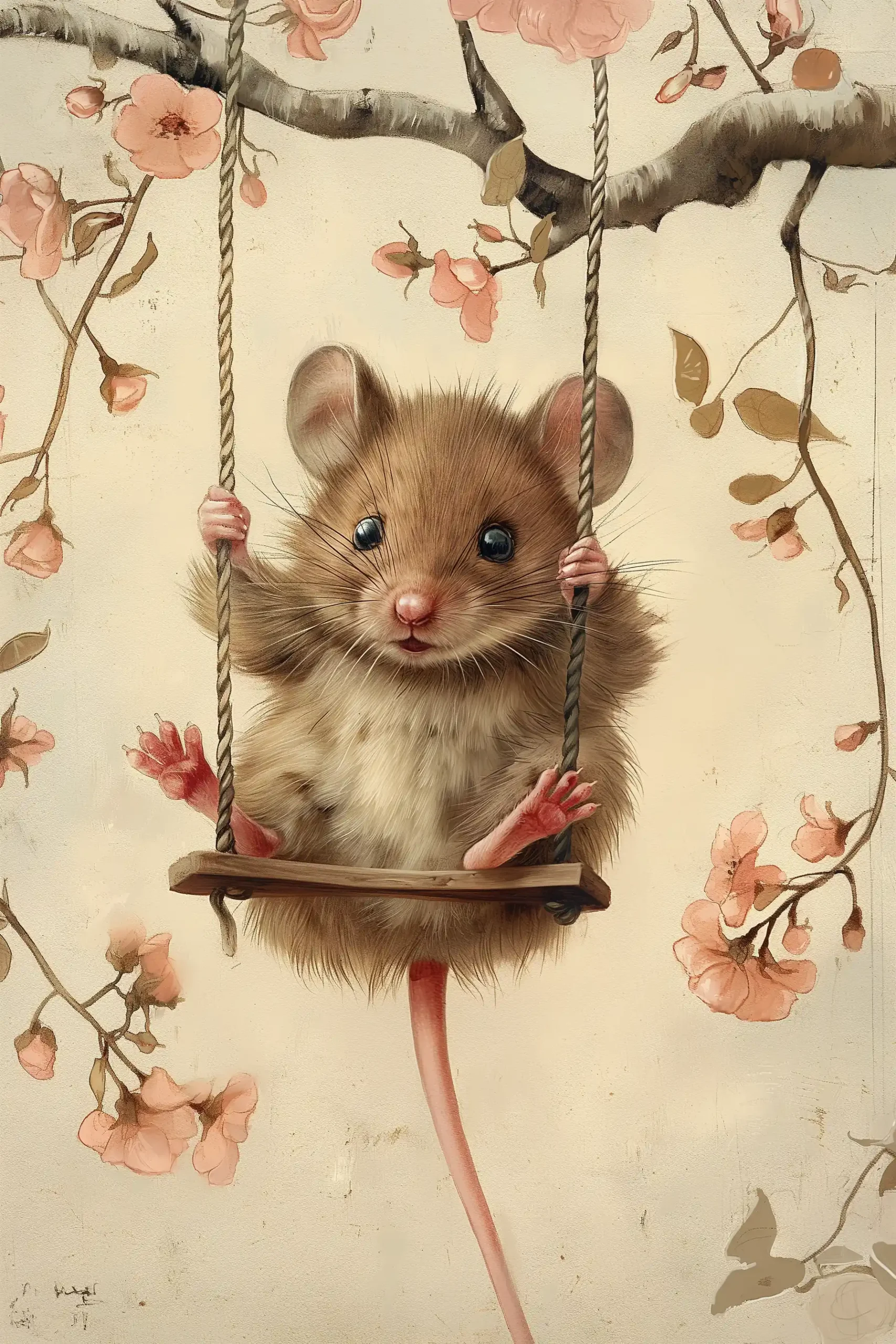 Vintage Mouse on Swing