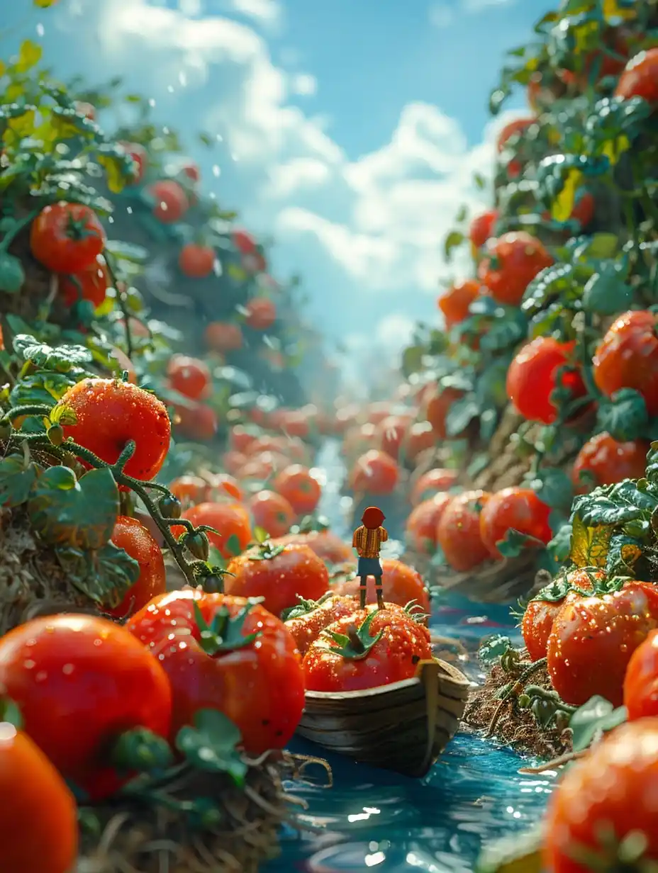 Miniature Tomato Transport Ship