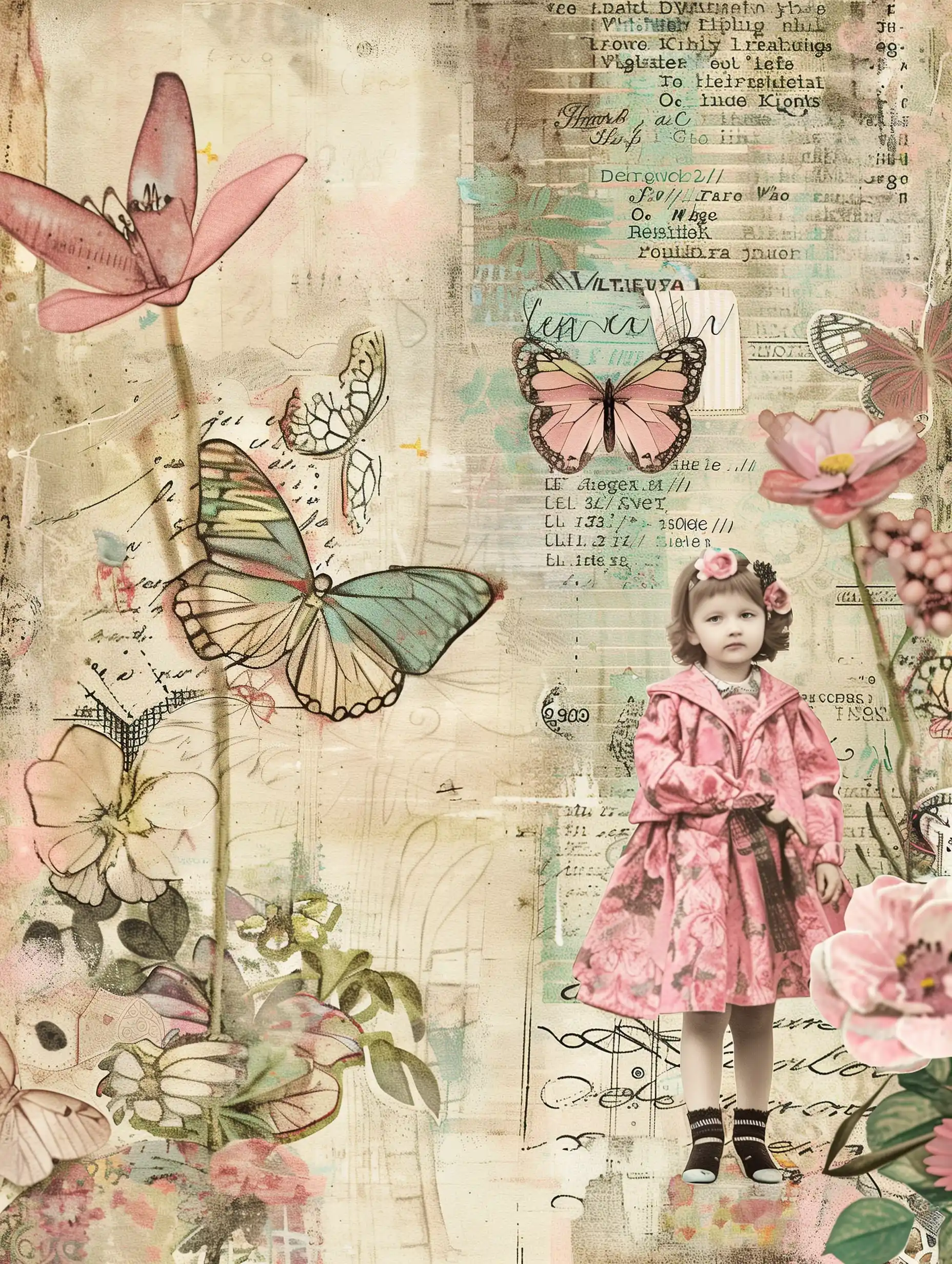 Spring Journal Page Collage
