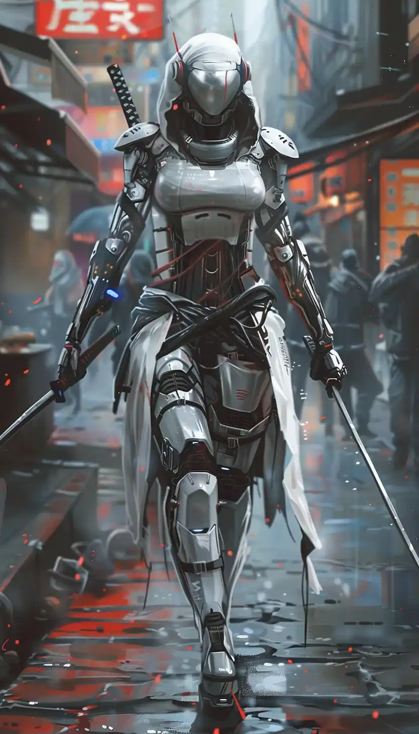 Cyber Samurai Warrior Duo