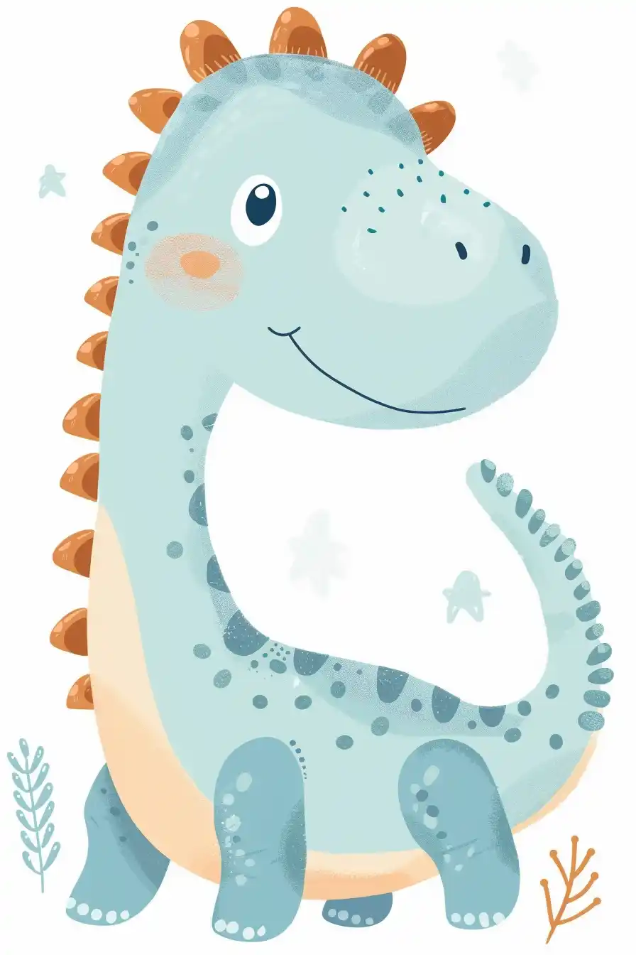 Raw Dino Head Illustration