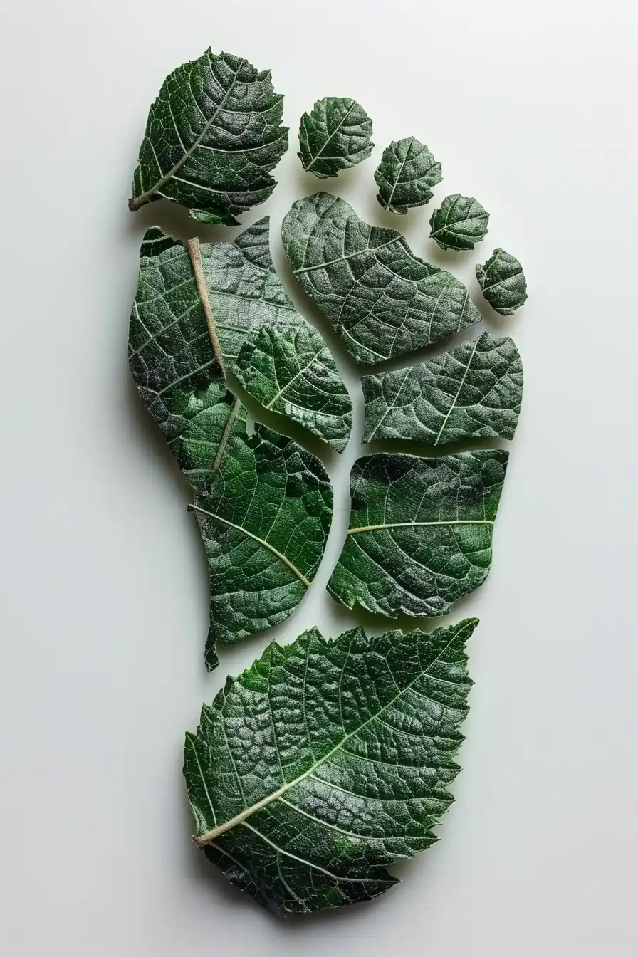 Leafy Footprint Top View