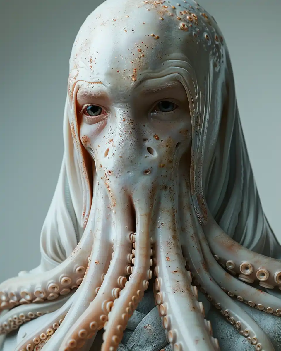 Squid-Human Fusion Portrait