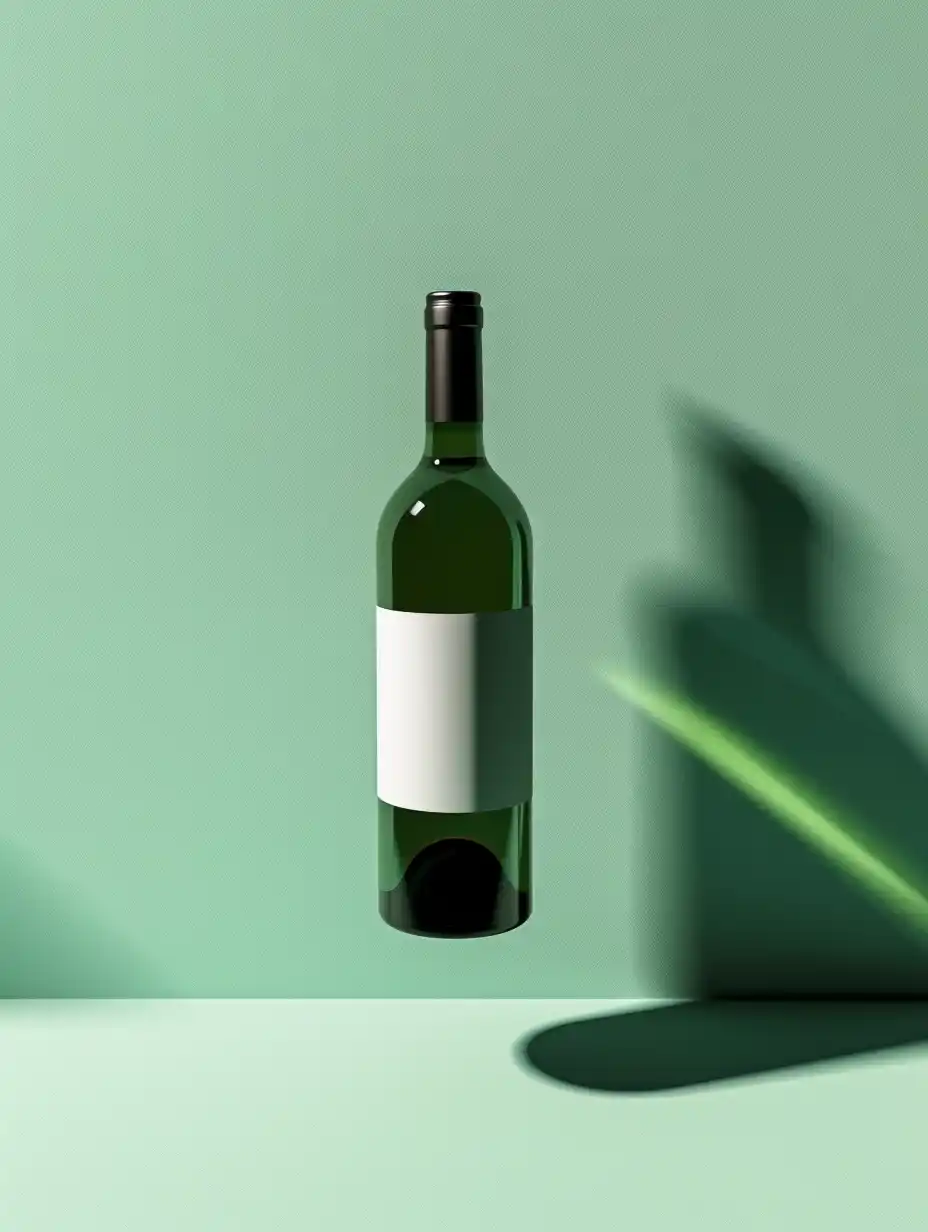 Minimalistic Wine Bottle Flight