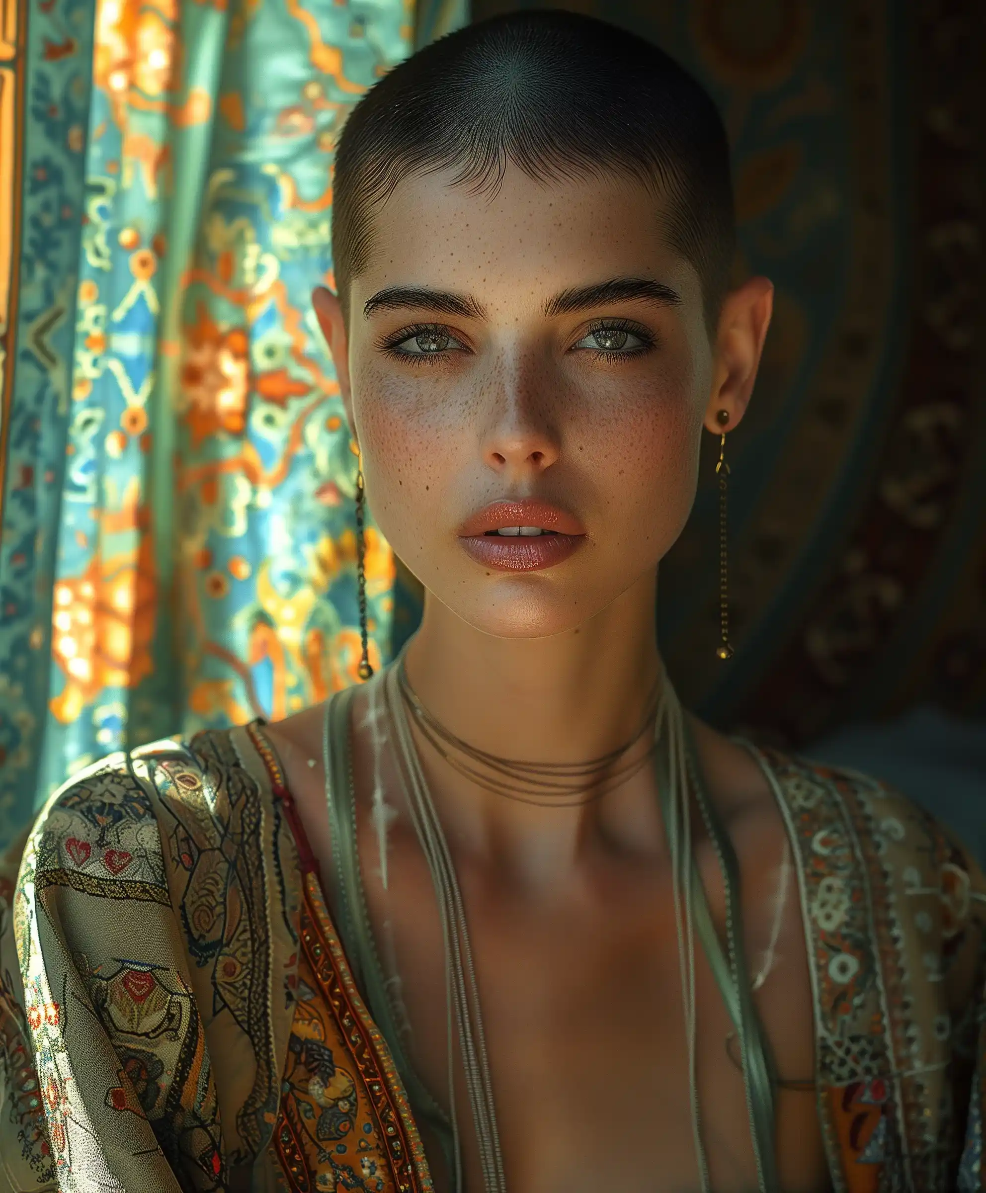 Gothic Teen in Persian Room