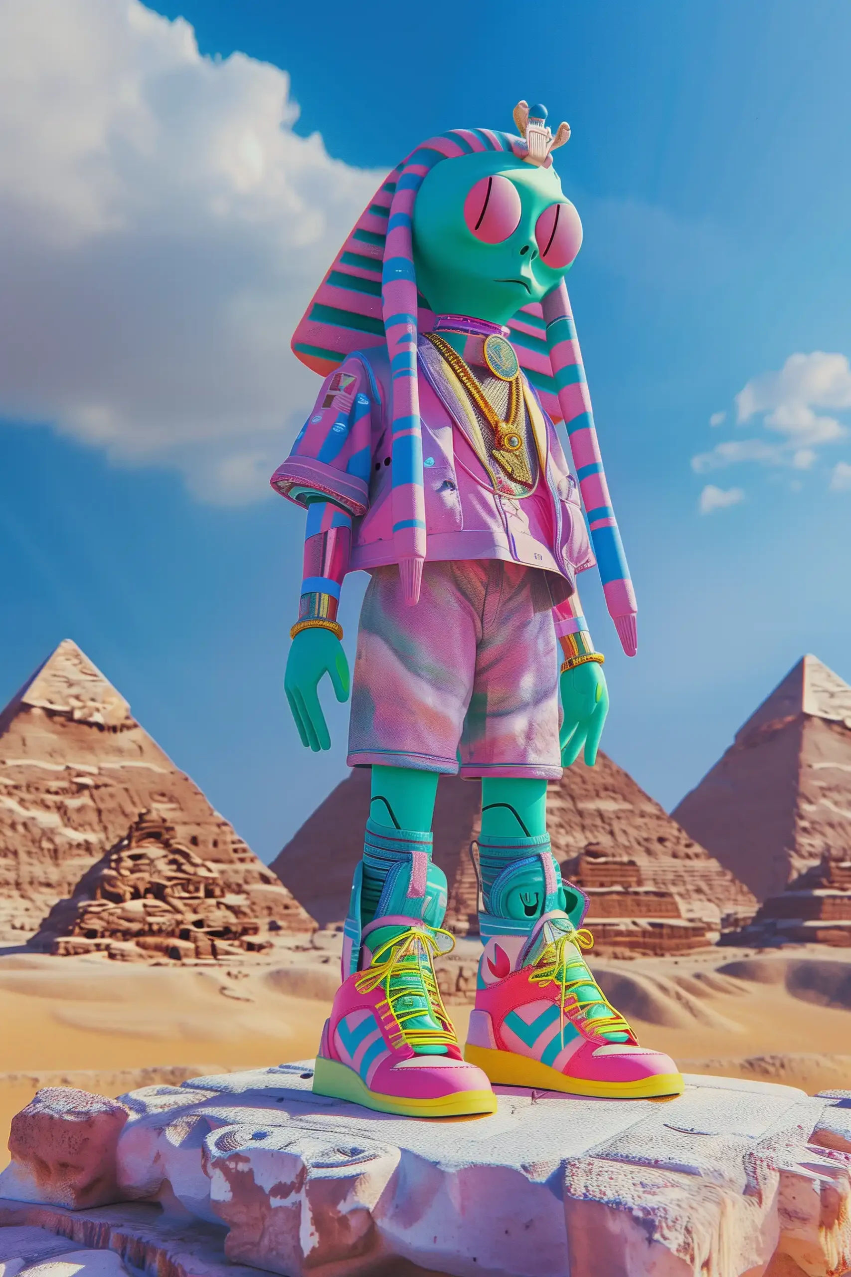 Rich Alien in Pyramids