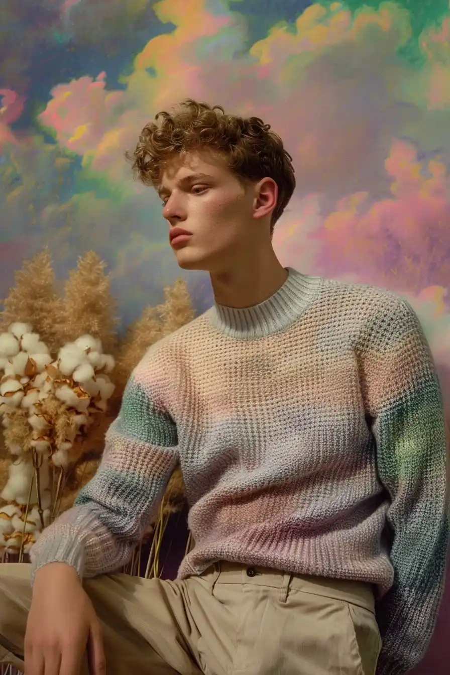 Multicolor Fashion Portrait