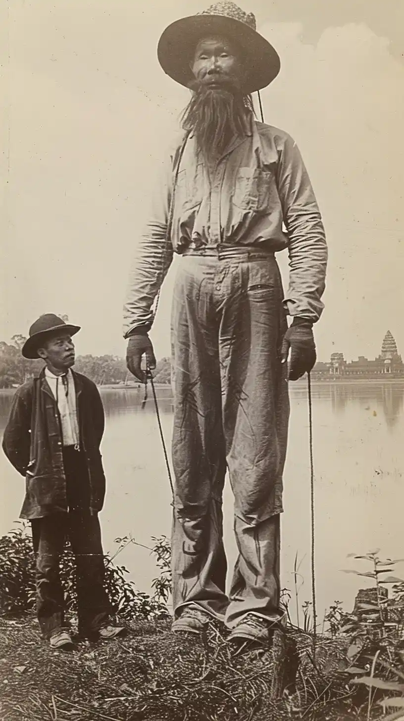 Vintage Cambodian Giant at Angkor Wat