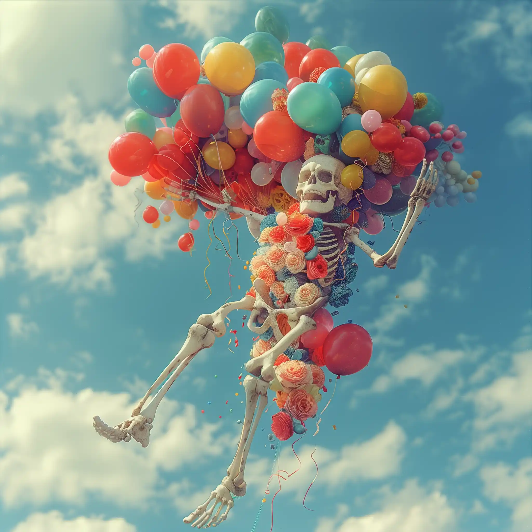 Balloon Skeleton Photography