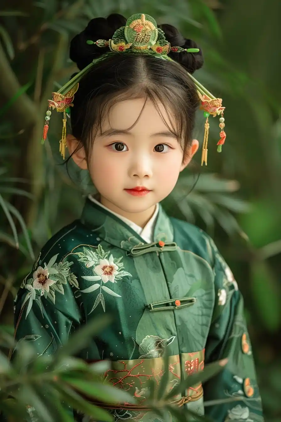 Chinese Spring Child Portrait