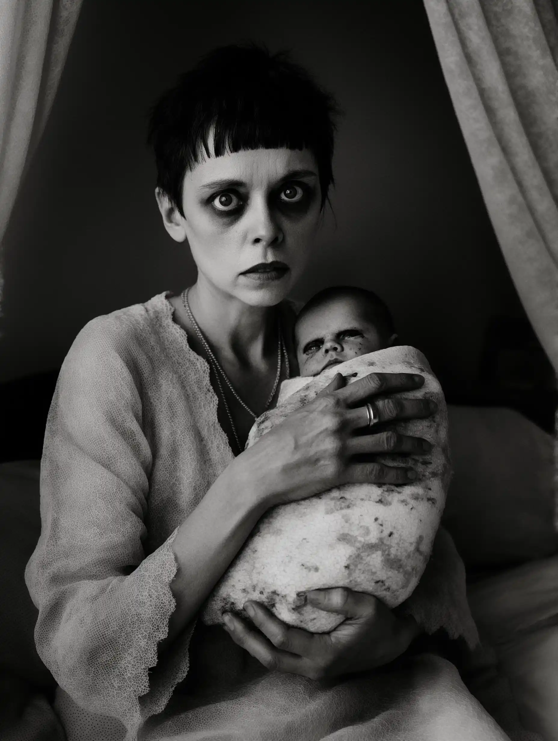 Dystopian Brutalist Portrait