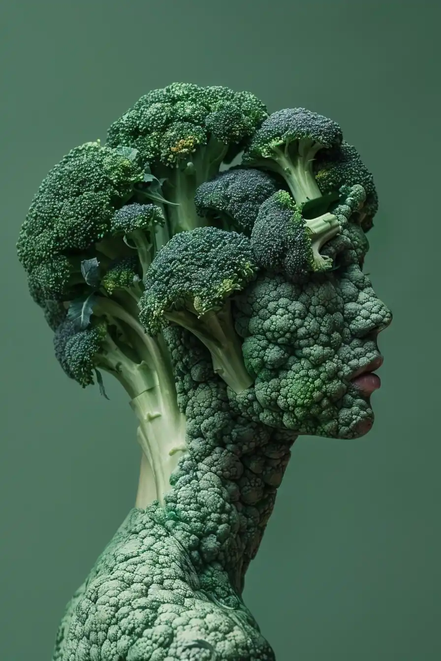 Broccoli Woman Surrealism